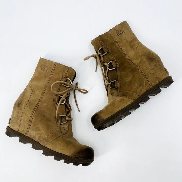 Sorel 10 brown Joan of Arctic Wedge boots - Picture 1 of 5